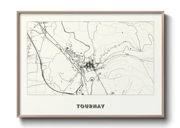 Une affiche de carte sur Tournay