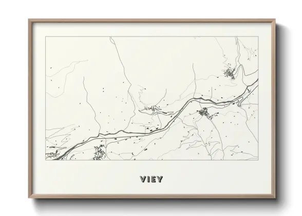 Une affiche de carte sur Viey