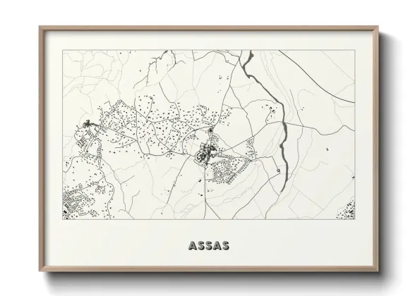 Une affiche de carte sur Assas