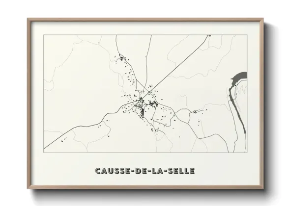 Une affiche de carte sur Causse-de-la-Selle