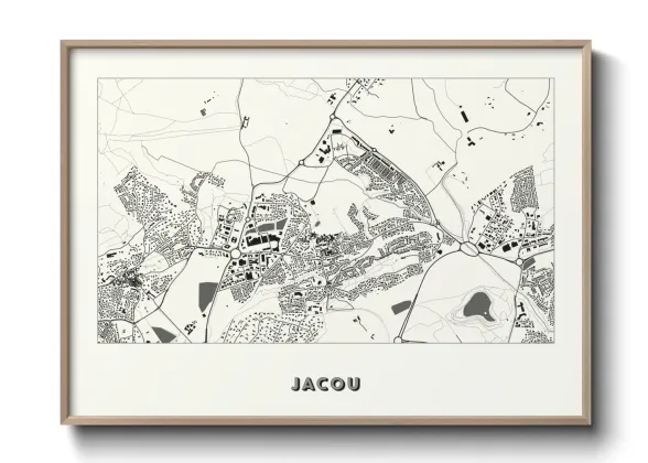 Une affiche de carte sur Jacou