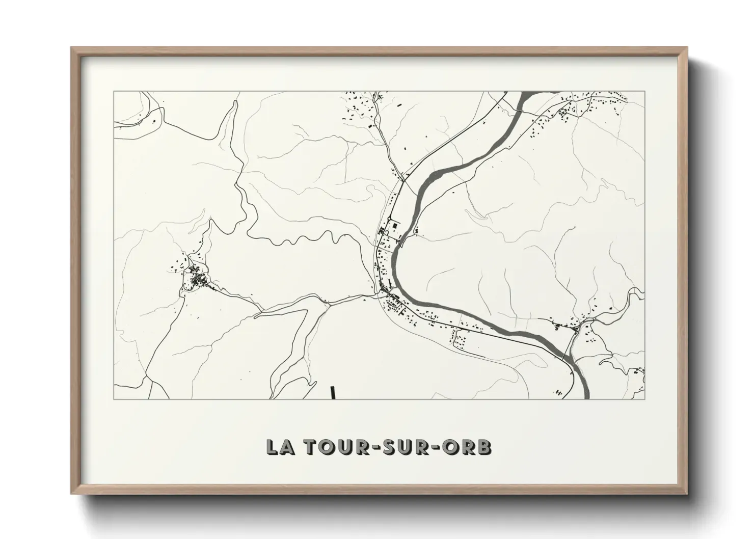 Un poster carteLa Tour-sur-Orb
