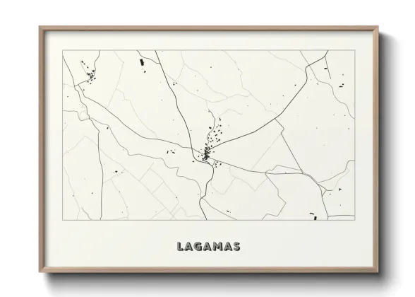 Une affiche de carte sur Lagamas