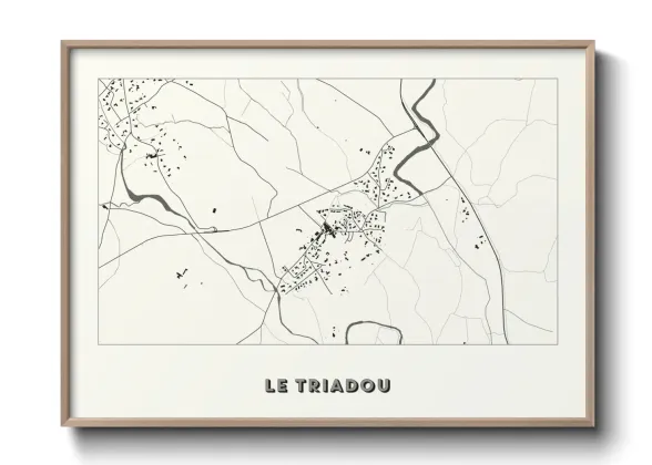 Une affiche de carte sur Le Triadou