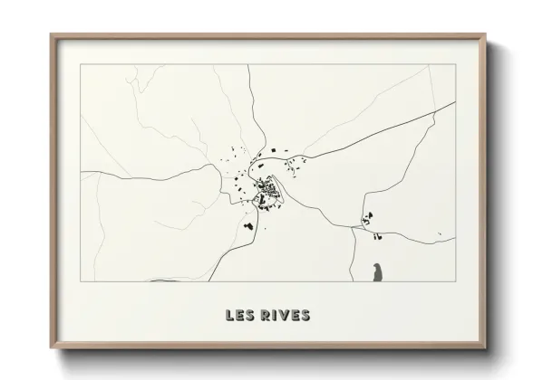 Une affiche de carte sur Les Rives