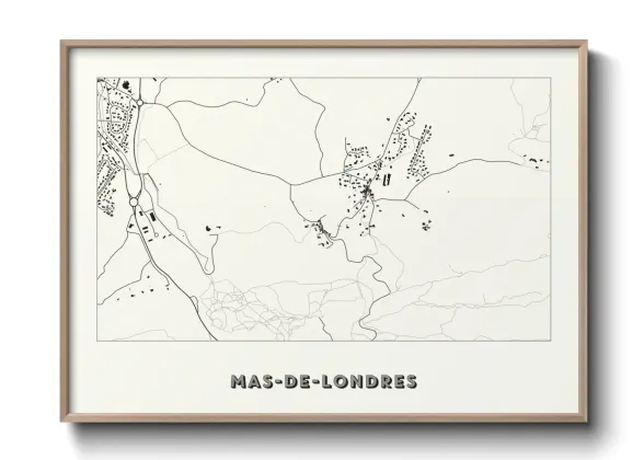 Une affiche de carte sur Mas-de-Londres