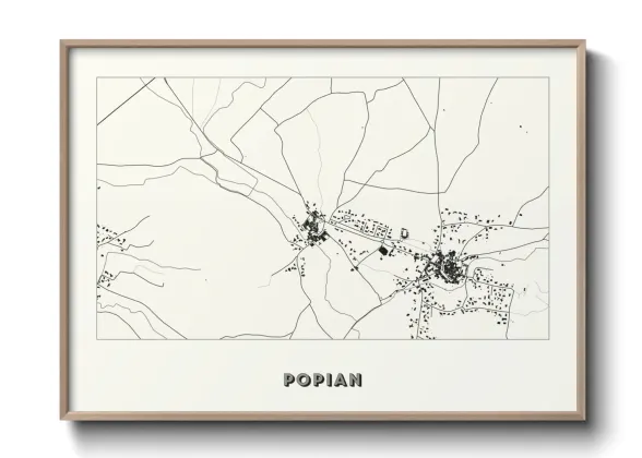 Une affiche de carte sur Popian