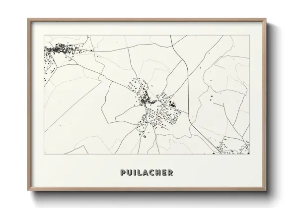 Une affiche de carte sur Puilacher
