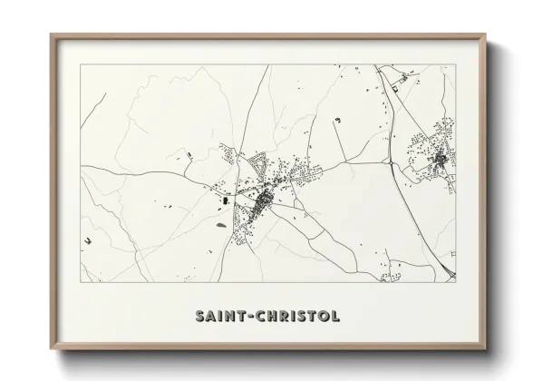 Une affiche de carte sur Saint-Christol