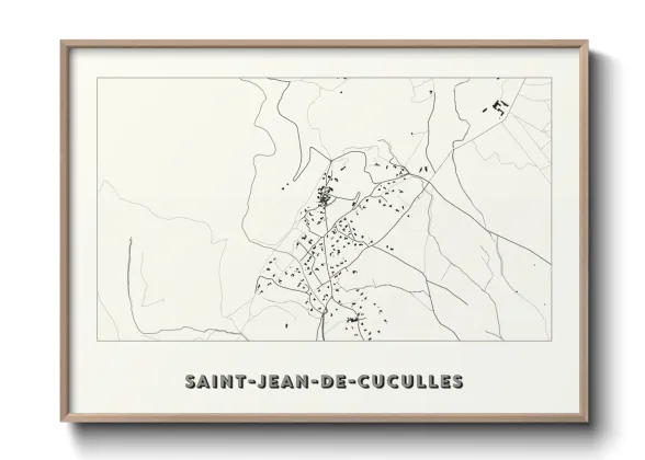 Une affiche de carte sur Saint-Jean-de-Cuculles
