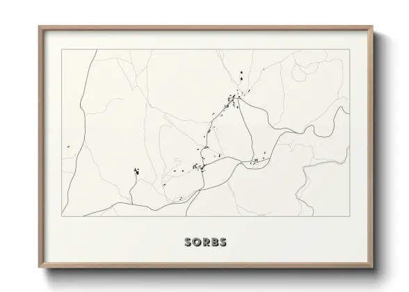Une affiche de carte sur Sorbs
