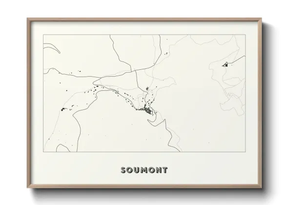 Une affiche de carte sur Soumont