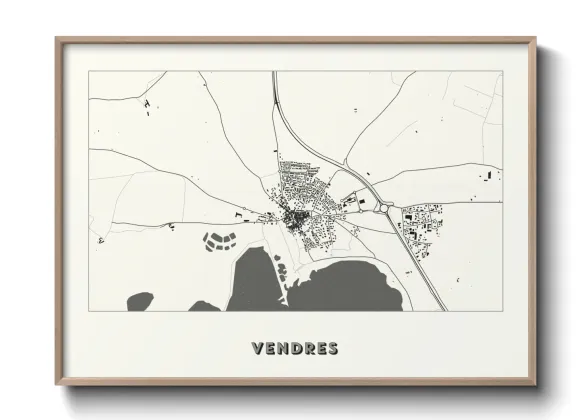 Une affiche de carte sur Vendres