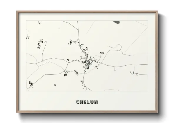Une affiche de carte sur Chelun
