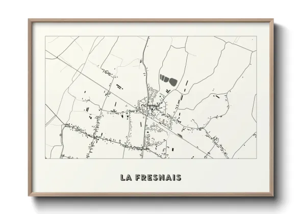 Une affiche de carte sur La Fresnais