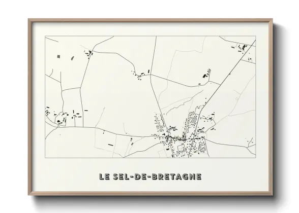 Une affiche de carte sur Le Sel-de-Bretagne