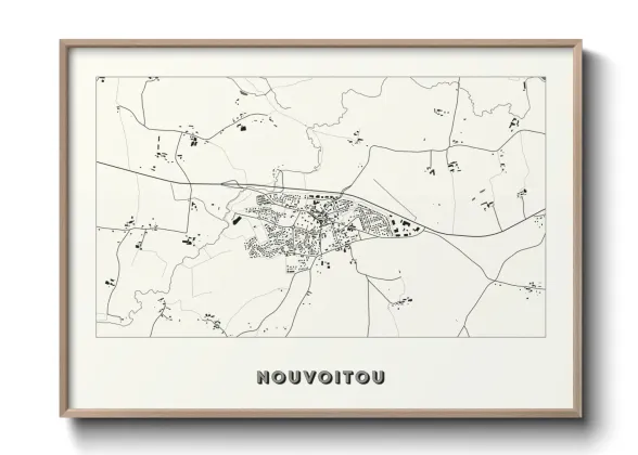 Une affiche de carte sur Nouvoitou