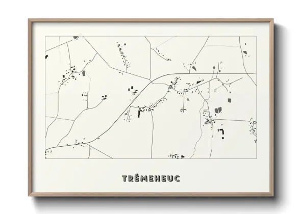 Une affiche de carte sur Trémeheuc
