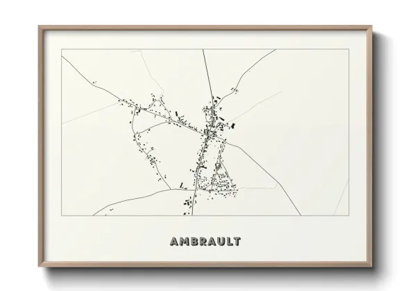 Une affiche de carte sur Ambrault