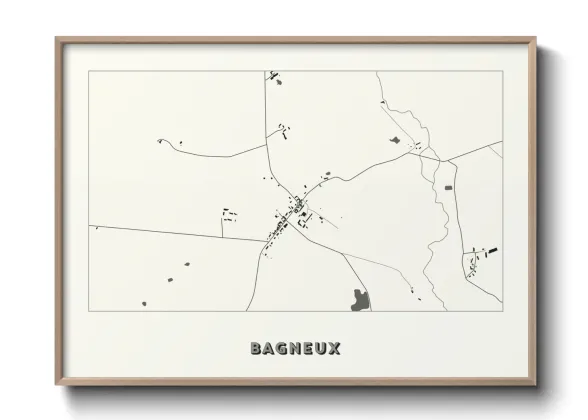 Une affiche de carte sur Bagneux