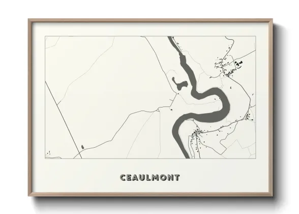 Une affiche de carte sur Ceaulmont