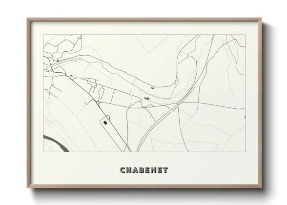 Une affiche de carte sur Chabenet