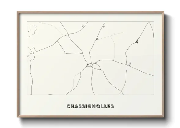 Une affiche de carte sur Chassignolles