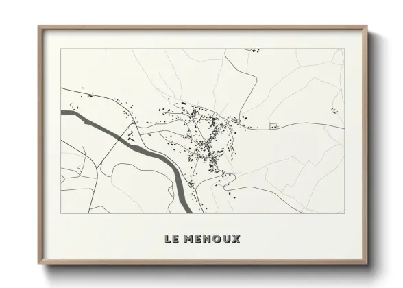 Une affiche de carte sur Le Menoux