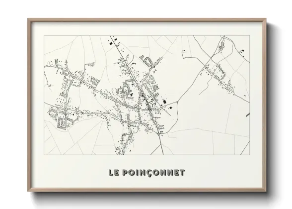 Une affiche de carte sur Le Poinçonnet