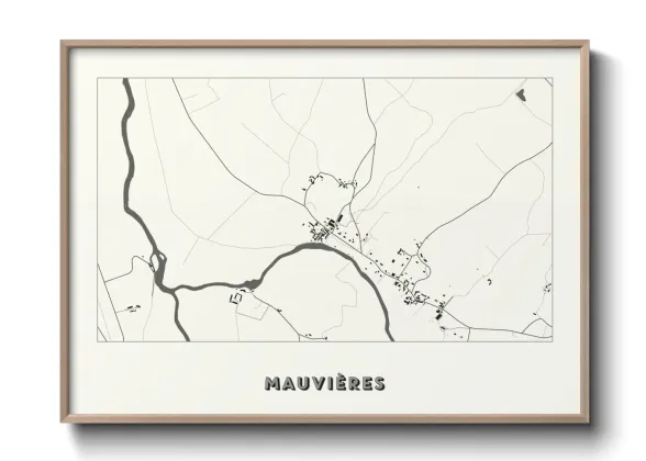 Une affiche de carte sur Mauvières