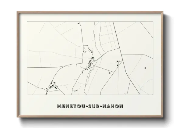 Une affiche de carte sur Menetou-sur-Nahon