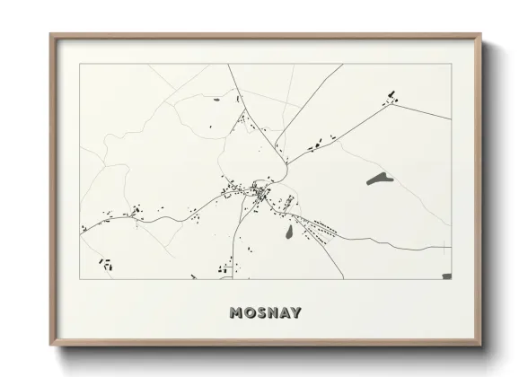Une affiche de carte sur Mosnay