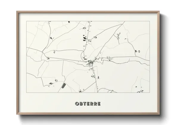 Une affiche de carte sur Obterre
