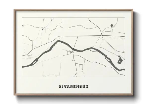 Une affiche de carte sur Rivarennes
