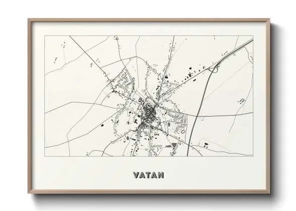 Une affiche de carte sur Vatan