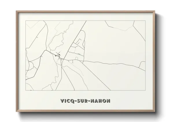 Une affiche de carte sur Vicq-sur-Nahon