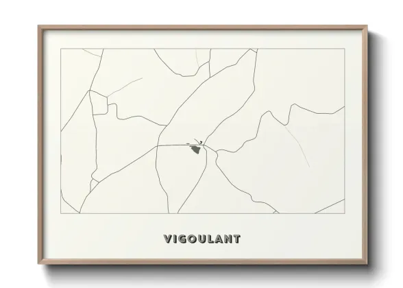 Une affiche de carte sur Vigoulant
