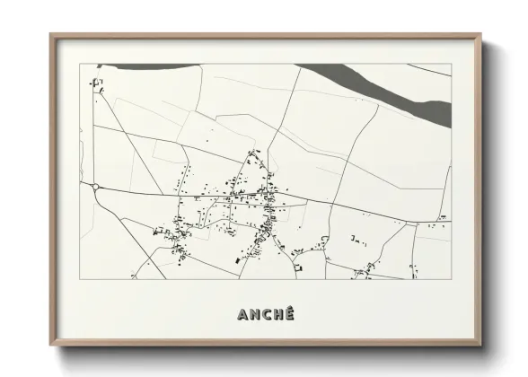 Une affiche de carte sur Anché