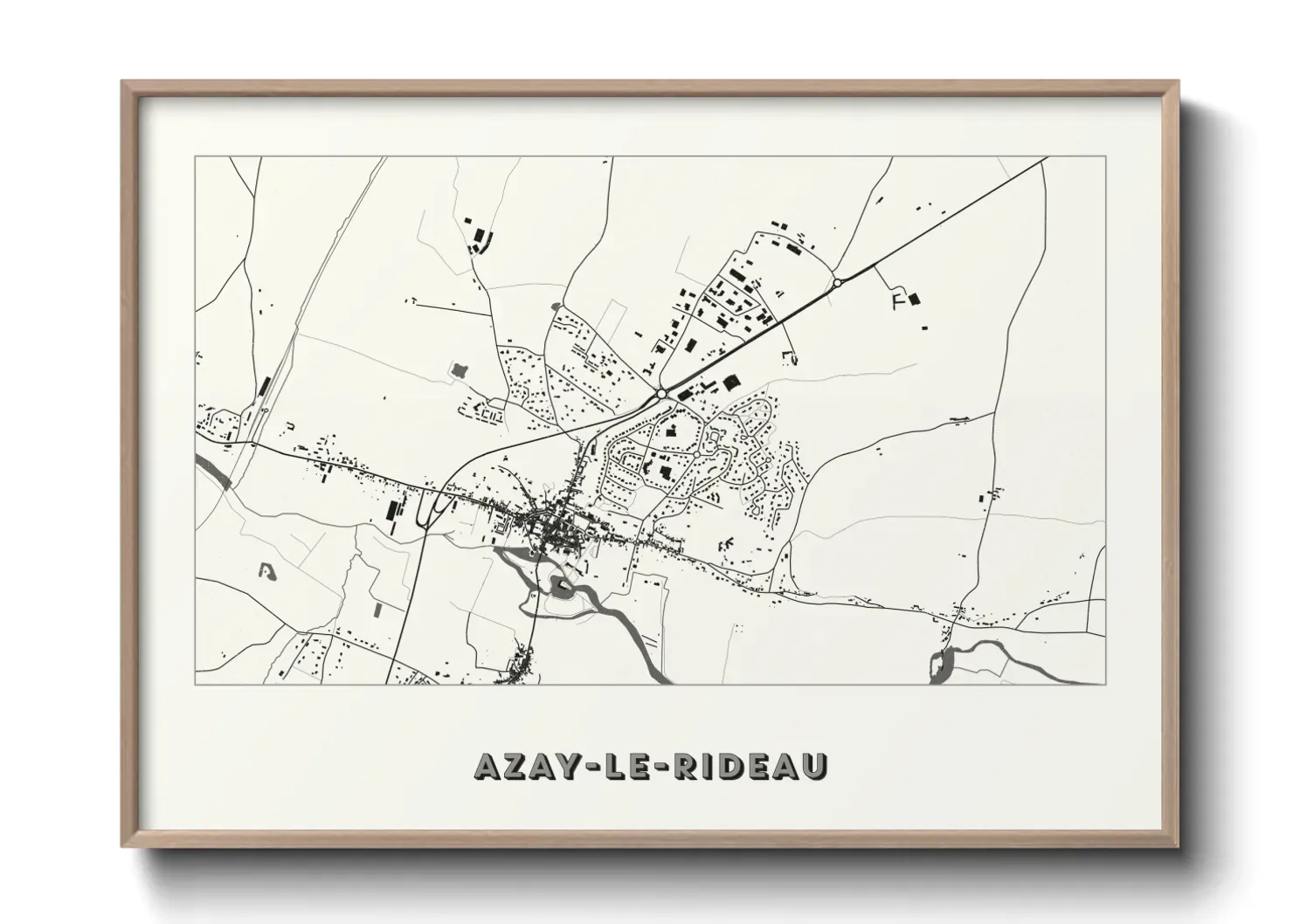 Un poster carteAzay-le-Rideau