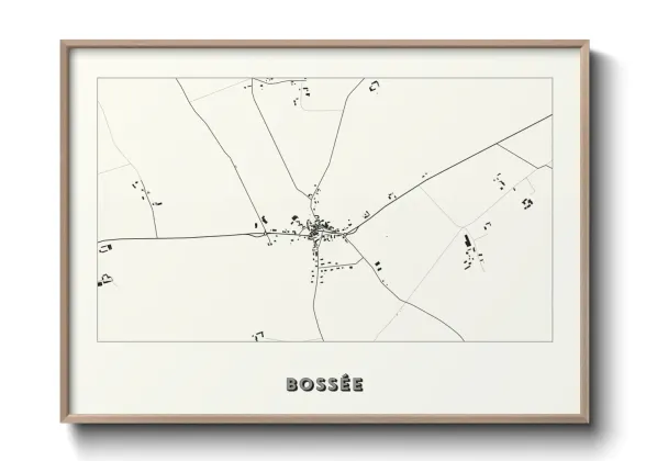 Une affiche de carte sur Bossée