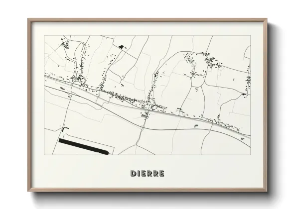 Une affiche de carte sur Dierre