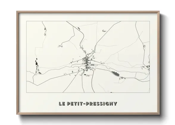 Une affiche de carte sur Le Petit-Pressigny