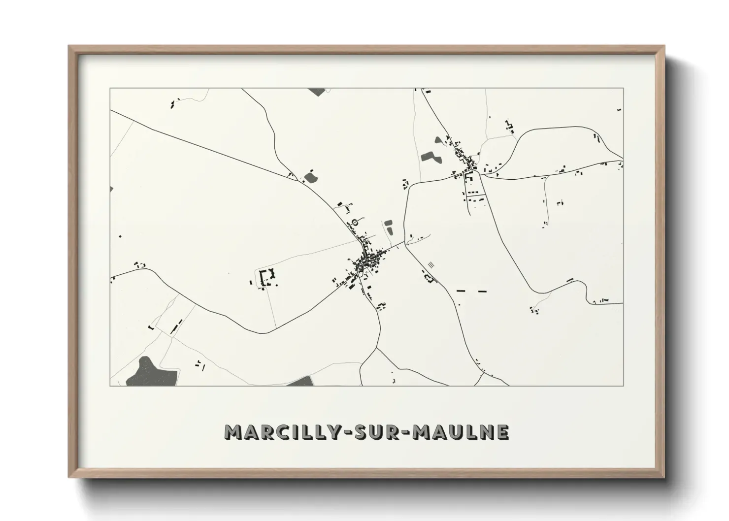 Un poster carteMarcilly-sur-Maulne