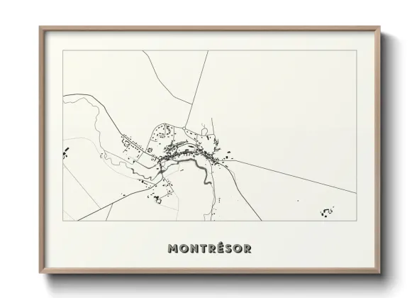 Une affiche de carte sur Montrésor