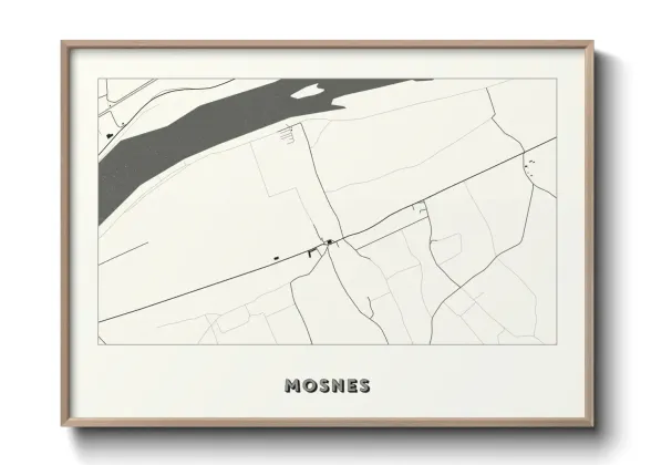 Une affiche de carte sur Mosnes