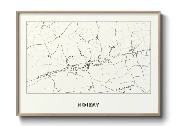 Une affiche de carte sur Noizay
