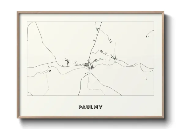 Une affiche de carte sur Paulmy
