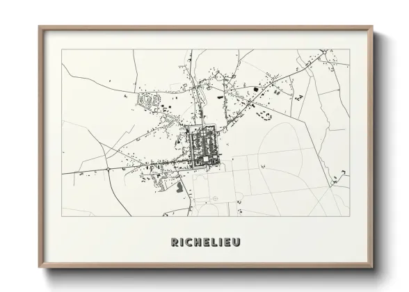 Une affiche de carte sur Richelieu