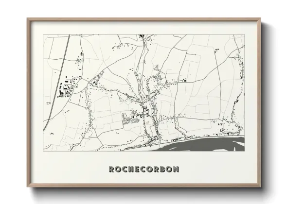 Une affiche de carte sur Rochecorbon