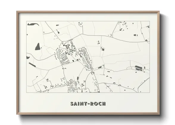 Une affiche de carte sur Saint-Roch